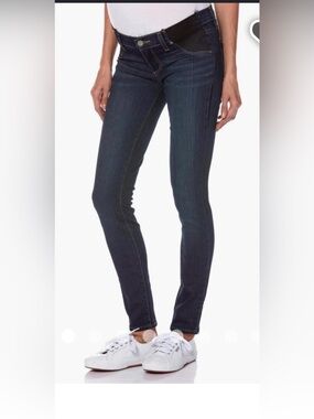 PAIGE Maternity Verdugo Ankle Dark Blue Women’s Skinny Jeans 27